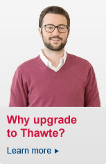 Why upgrade to Thawte? Click here to learn more >